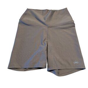 ALO Yoga 5" Airlift Energy Taupe High Rise Biker Short Women's X-Small XS